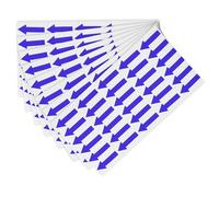 TOP-VIGOR 6 Pcs Autocollants Flèches 3x1,2 cm - Étiquettes Adhésives PVC Bleues Pour Indication De Sens, Marquage De Défauts, Inspection Et Contrôle Qualité