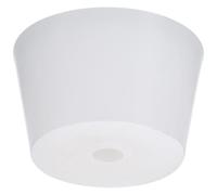 TOP-VIGOR Bouchon conique en caoutchouc, 44 mm à 54 mm, bouchon en silicone percé, bouchon conique en caoutchouc avec trou pour tube à essai pour laboratoire, maison, conteneurs en verre, tubes à