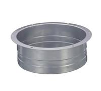 TOP-VIGOR Bride de connecteur de conduit de 15,2 cm, bride CVC en métal galvanisé pour conduit de ventilation, bride de conduit d'échappement mural et de plafond avec trous pré-percés