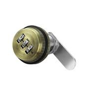 TOP-VIGOR Cadenas à combinaison à code à 3 chiffres, 20 mm, en alliage de zinc, serrure à numéro de sécurité pratique pour casier, porte, armoire, boîte aux lettres, tiroir, placard, bronze