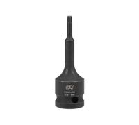 TOP-VIGOR Douille hexagonale à impact, 1/2" x H4 (4 mm), embouts hexagonaux en acier CR-MO de qualité supérieure, longueur de 78 mm pour clé dynamométrique, clé à cliquet, perceuses à choc