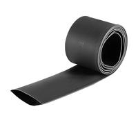 TOP-VIGOR Gaine Thermorétractable 30 mm - Taux de Rétraction 2:1 - Isolation Électrique, Protection Câbles et Fils - Longueur 1 Mètres - Noir