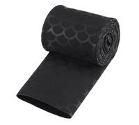 TOP-VIGOR Gaine Thermorétractable 40 mm - Taux de Rétraction 2:1 - Isolation Électrique, Protection Câbles et Fils - Longueur 1 Mètres - Rayures Noires