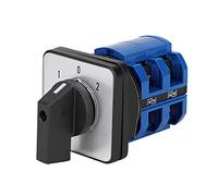 TOP-VIGOR Interrupteur sélecteur de changement de vitesse universel LW26-63/2 220 V 63 A 3 positions 8 bornes