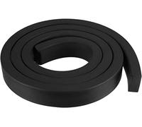 TOP-VIGOR Joint d’étanchéité coupe-froid 20 mm (L) x 10 mm (E) x 1 m (P) - Bande d’étanchéité rectangulaire en caoutchouc solide pour fenêtre, porte, étanchéité à l’eau, à l’huile et aux intempéries