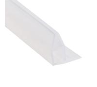 TOP-VIGOR Joint de douche sans cadre, rail d'égouttement de 1,2 cm - Verre de 6,35 mm x 299,7 cm de long en silicone