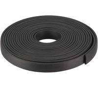 TOP-VIGOR Joint d'étanchéité rectangulaire en caoutchouc résistant pour eau, huile, fenêtre, porte, 15 mm (largeur) x 3 mm (épaisseur) x 5 m (longueur)