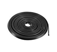 TOP-VIGOR Joint en U en caoutchouc noir, 1,5 mm d'épaisseur, 5 m, pour protection de fenêtre et de porte