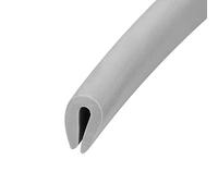 TOP-VIGOR Joint en U, feuille de protection en U en plastique, garniture de bord gris, joint en U pour bord de 0,5 à 1,5 mm, longueur de 3 m, hauteur 1 cm