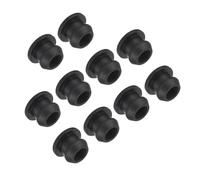 TOP-VIGOR Lot de 10 bouchons de trou de verrouillage en silicone - 8 mm de diamètre - Joint de panneau en caoutchouc de type encastré rond pour cloisons de cuisine - Bouchons d'étanchéité étanches -