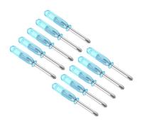 TOP-VIGOR Lot de 10 mini tournevis cruciformes 3 mm Longueur 45 mm | Petit tournevis de précision avec poignée antidérapante pour réparation électronique, lunettes, montre