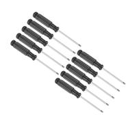 TOP-VIGOR Lot de 10 mini tournevis plats à tête plate de 2,5 mm de longueur | Petit tournevis de précision avec poignée antidérapante pour réparation électronique, lunettes, montre