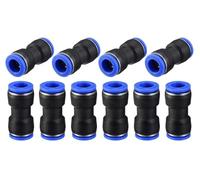 TOP-VIGOR Lot de 10 raccords pneumatiques à emboîter de 14 mm, kit de connecteurs de ligne d'air à connexion rapide de 35/162,6 cm OD