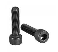 TOP-VIGOR Lot de 10 vis à tête hexagonale M8-1,25 x 30 mm, entièrement filetées DIN912, alliage d'acier 12,9 pour réparation de machines de vélo et moto