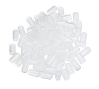 TOP-VIGOR Lot de 100 embouts en caoutchouc souple en vinyle souple transparent et flexible pour boulons, vis, tubes, câbles, fils - Pour intérieur et extérieur - 10 mm ID