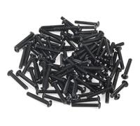 TOP-VIGOR Lot de 100 vis à tête cylindrique hexagonale M2,5 x 16 mm, clé Allen en alliage d'acier 10,9, boulons de fixation pour machine