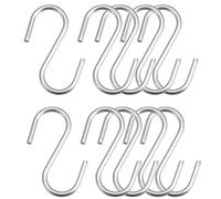 TOP-VIGOR Lot de 16 crochets en forme de S en acier inoxydable de 3 cm de long pour accrocher des objets dans la cuisine, le jardin, la salle de bain, le garage