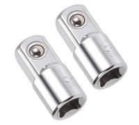TOP-Vigor Lot de 2 adaptateurs de douille 1/4" (F) vers 3/8" (M) réducteur en acier au chrome vanadium avec détente à boule, adaptateur 1/4 à 3/8 pour cliquets et outils à main