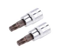 TOP-VIGOR Lot de 2 douilles Torx T45 CR-V, embouts en acier S2 de qualité supérieure, 48 mm de long pour clé dynamométrique, clé à cliquet, perceuses à percussion, barre coulissante