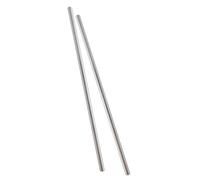 TOP-VIGOR Lot de 2 tiges en acier inoxydable 8 mm x 300 mm, tige ronde solide en métal pour bricolage, artisanat, voiture, hélicoptère, avion, modèle