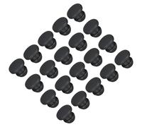 TOP-VIGOR Lot de 20 bouchons de trou de verrouillage en silicone - 5,5 mm de diamètre - Joint de panneau en caoutchouc de type encastré rond pour cloisons de cuisine - Bouchons d'étanchéité étanches -