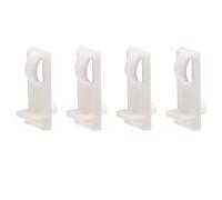 TOP-VIGOR Lot de 20 piquets de support d'étagère en plastique de 5 mm - Accessoires d'installation de meubles de cuisine