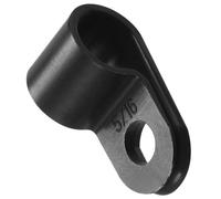 TOP-VIGOR Lot de 20 serre-câbles en nylon de type R, assortiment de serre-câbles en plastique de 7,9 mm, clips de serrage en plastique pour câbles électriques, conduits de câbles, noir CC-1.5