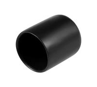 TOP-VIGOR Lot de 25 embouts en caoutchouc ronds et flexibles, 20 mm, cache-boulons en vinyle noir pour vis, tubes, câbles, fils, cylindres, etc