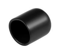 TOP-VIGOR Lot de 25 embouts en caoutchouc souple en vinyle souple pour utilisation en intérieur et extérieur - 19 mm ID - Noir