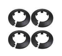 TOP-VIGOR Lot de 4 cache-tuyaux décoratifs de 35 mm en plastique PP pour tuyau d'eau, ligne de vidange, tuyau d'évacuation de toilettes, garniture de décoration murale et plomberie de salle de bain