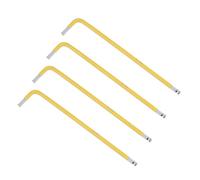 TOP-VIGOR Lot de 4 clés hexagonales à bout sphérique de 4 mm, clés Allen à long bras en forme de L pour bricolage domestique, réparation de machines professionnelles