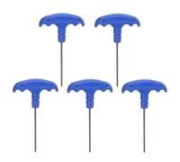 TOP-VIGOR Lot de 5 clés hexagonales avec poignée en T H2,5 mm en acier S2 pour réparation