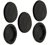 TOP-VIGOR Lot de 5 œillets d'obturation en caoutchouc noir de 45 mm pour trous électriques pour prises de voiture, bateau, pompe, câblage de plomberie