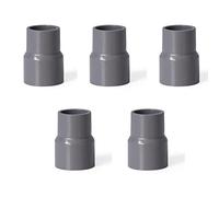 TOP-VIGOR Lot de 5 raccords réducteurs DWV en PVC - 40 - Gris - 20 mm x 25 mm - Réducteur de conduit - Pour la construction d'approvisionnement en eau