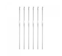 TOP-VIGOR Lot de 6 crochets de 3 mm en acier inoxydable pour loisirs créatifs, fil à broder, outil de tissage pour tricot et écharpe