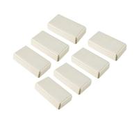 TOP-VIGOR Lot de 7 mini boîtes de jonction électrique anti-poussière en plastique ABS pour projets électroniques de bricolage, boîtier de module d'alimentation intérieur, boîte d'instrument, beige 48