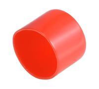 TOP-VIGOR Lot de 8 embouts en caoutchouc souple en vinyle souple pour utilisation en intérieur et en extérieur - 42 mm ID - Rouge