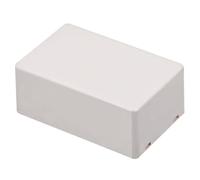 TOP-VIGOR Mini boîte de jonction électrique anti-poussière en plastique ABS pour projets électroniques de bricolage, boîtier de module d'alimentation intérieur, boîte d'instrument, blanc 70 x 46 x
