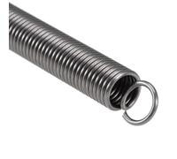 TOP-VIGOR Ressort de compression, diamètre extérieur de 16 mm, taille du fil de 2 mm, longueur étendue de 244 mm, longueur libre de 200 mm, acier à ressort, capacité de charge de 15 kg, gris