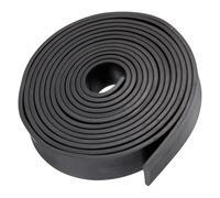 TOP-VIGOR Rouleau de bande de caoutchouc néoprène 5 mm x 35 mm (l) x 4 m (L), feuille de caoutchouc souple solide pour joints d'étanchéité à faire soi-même, rembourrage anti-vibrations, isolation de