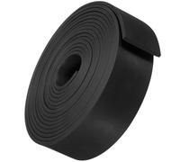 TOP-VIGOR Rouleau de feuille de caoutchouc néoprène 35 mm x 3 mm x 3,5 m pour joints de bricolage, étanchéité, artisanat, joint de porte, coupe-intempéries, noir