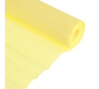 TOP-VIGOR Rouleau de papier crépon, jaune, 25 cm x 2,5 m, décorations de fête