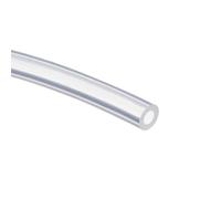 TOP-VIGOR Tube en silicone 5mm DI x 8mm DE 1m / 3,28ft de longueur, tuyauterie en caoutchouc silicone flexible pour tuyau d'eau et d'air de pompe de transfert transparent