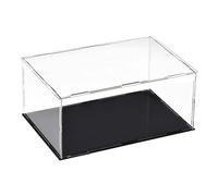 TOP-VIGOR Vitrine Transparente en Acrylique - 30 x 20 x 15cm Boîte De Protection Anti-Poussière À Assembler - Cube D’Exposition pour Figurines Jouets Objets De Collection Rangement Maison