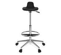 TOP WORK 03 - Tabouret pivotant Noir