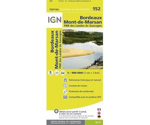 TOP100152 BORDEAUX/MONT-DE-MARSAN 1/100.000