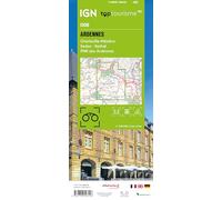 Carte touristique TOP100 D08 - Ardennes : Charleville-Mézière, Sedan, Pnr des Ardennes | IGN