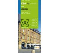 IGN - Carte touristique TOP100 D08 - Ardennes : Charleville-Mézière, Sedan, Pnr des Ardennes