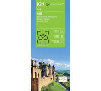 Carte touristique TOP 100 D11 - Aude : Carcassonne, Narbonne, Limoux, Quillan, Canal du Midi | IGN