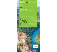 IGN Carte TOP100D46 - Lot (Cahors, Figeac) - Échelle 1:100 000